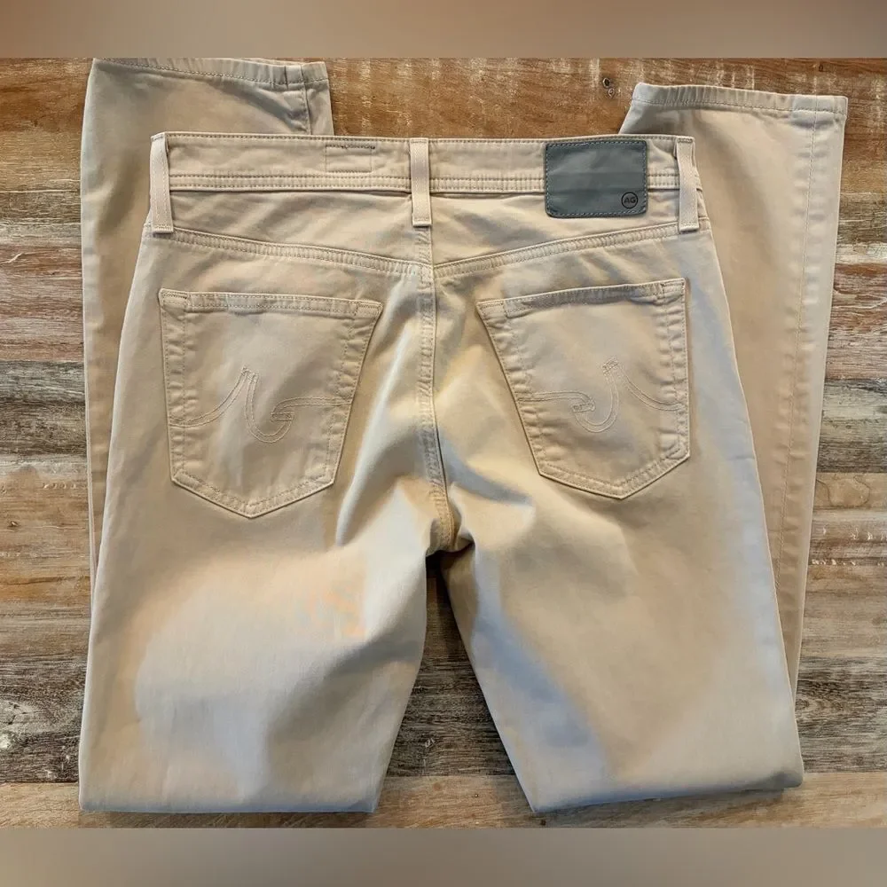 Ag Adriano Goldschmied Pants Men's Size 30 X 32 Everett Slim Straight Khaki Tan